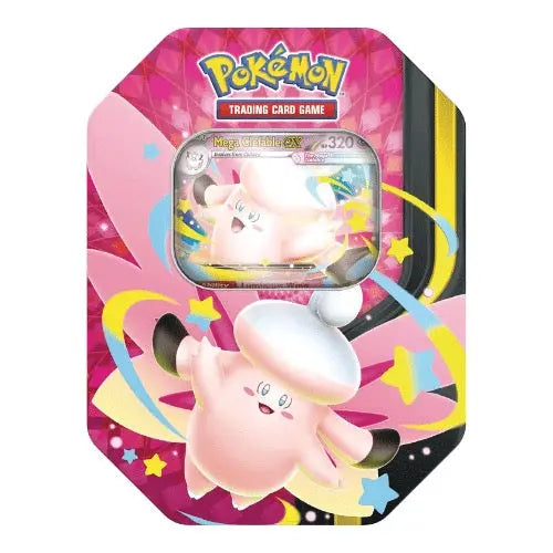 Lot de 2 Pokébox – Méga Ectoplasma Ex – Méga Melodelfe Ex – Pokémon – FR