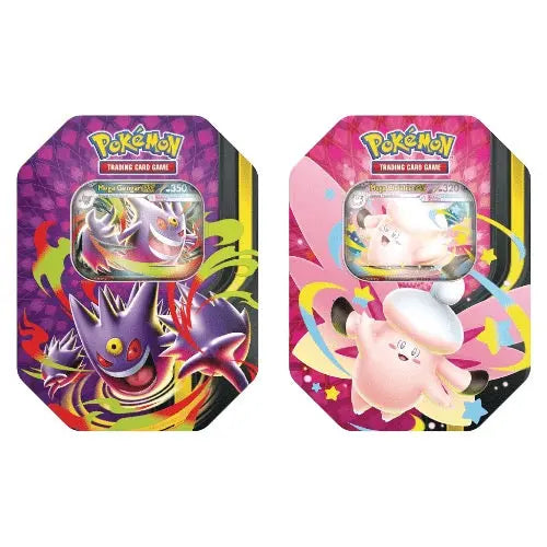 Lot de 2 Pokébox – Méga Ectoplasma Ex – Méga Melodelfe Ex – Pokémon – FR